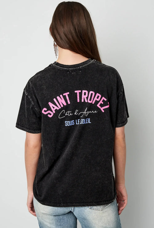 T-shirt saint tropez - Donkergrijs -  | SIERADENBABE