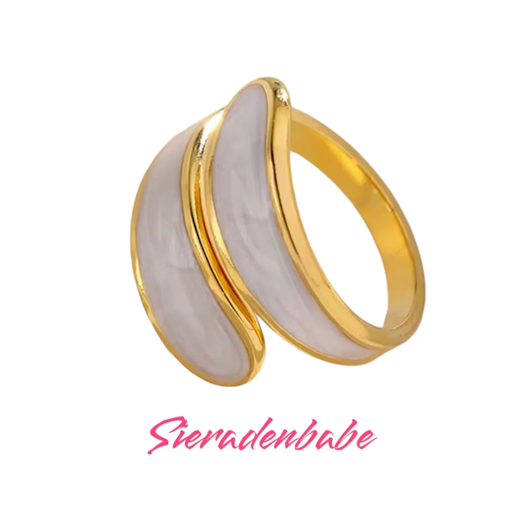 Gouden Overslag Ring - | SIERADENBABE