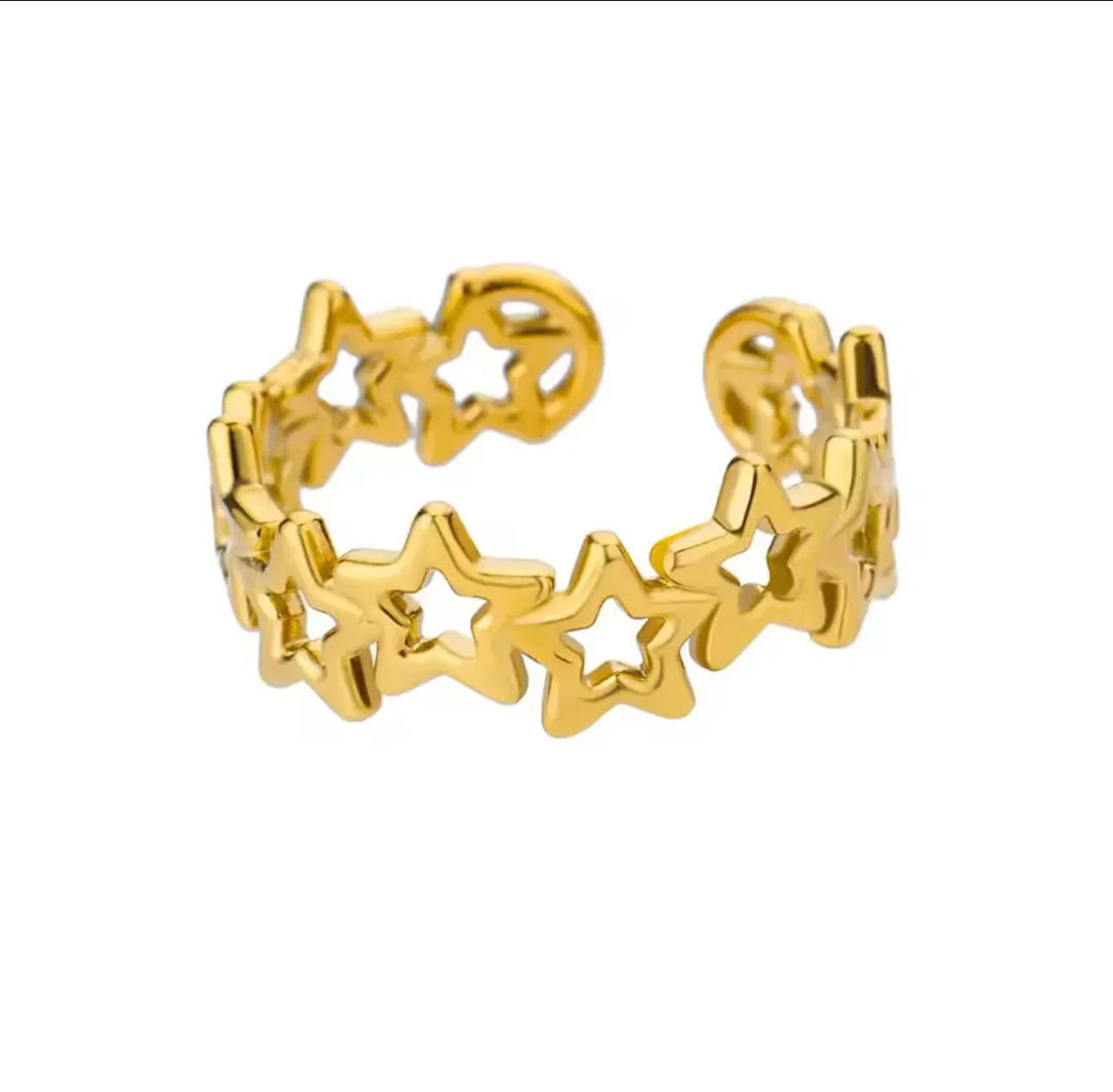 Golden Stars Ring - | SIERADENBABE