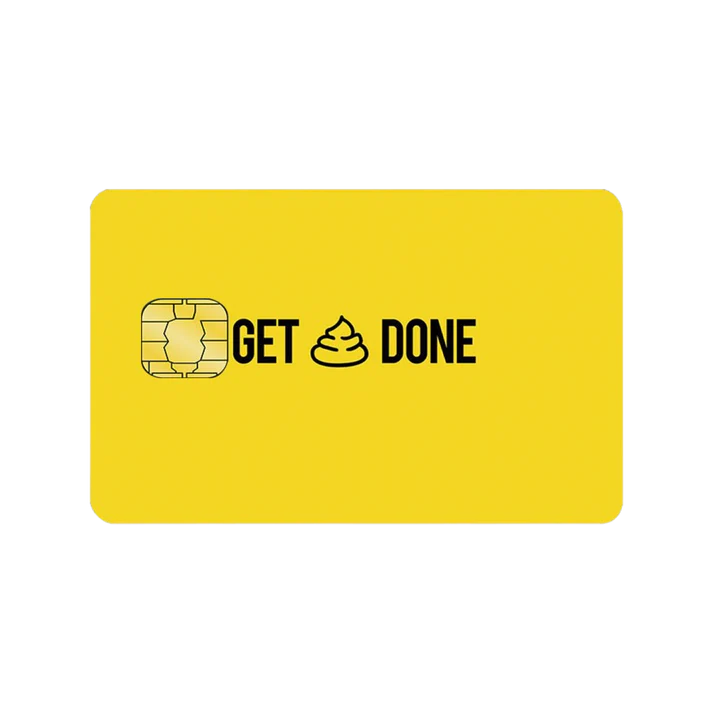 Get * done betaalpas sticker