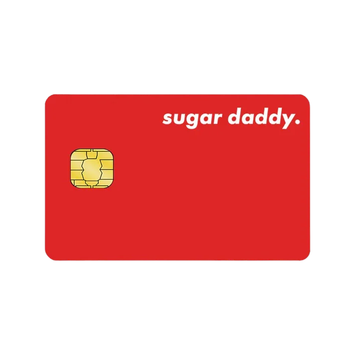 Sugar daddy betaalpas sticker - | SIERADENBABE