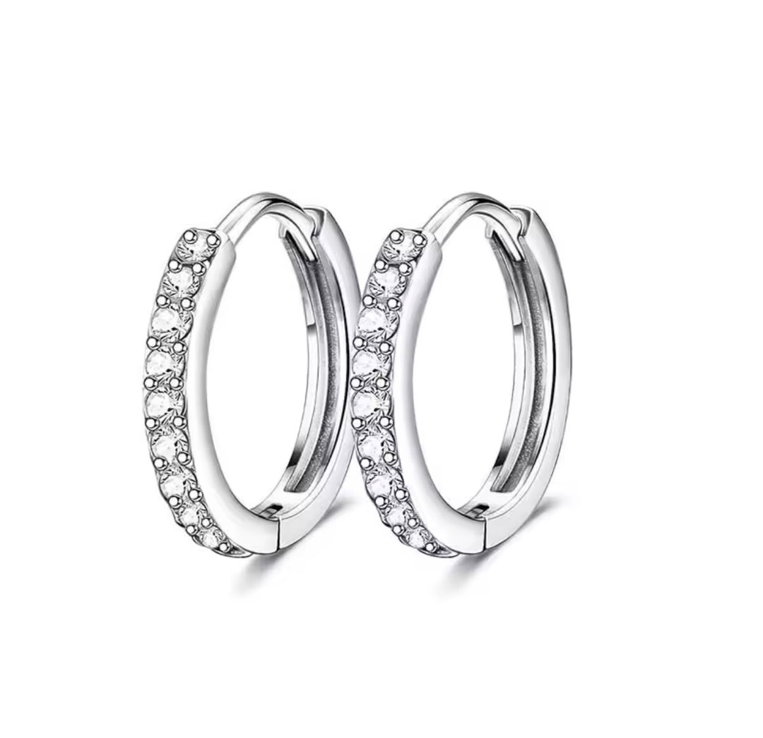Zilver Bloom Oorbellen