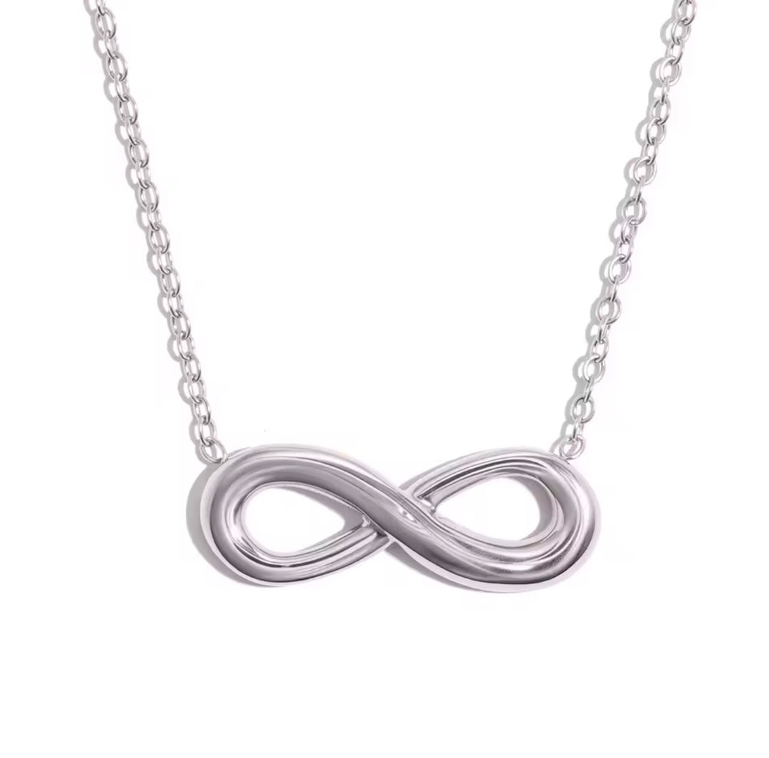 Zilver kiss ketting