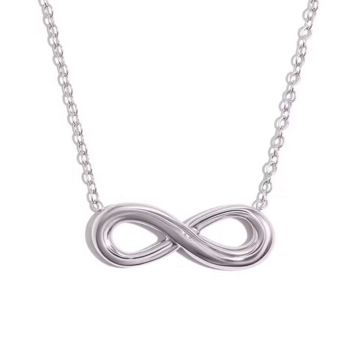 Zilver kiss ketting