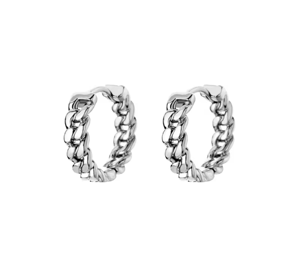 Chain Babe Hoops - SIERADENBABE  oorbellen
