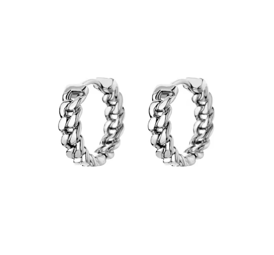 Chain Babe Hoops - SIERADENBABE  oorbellen
