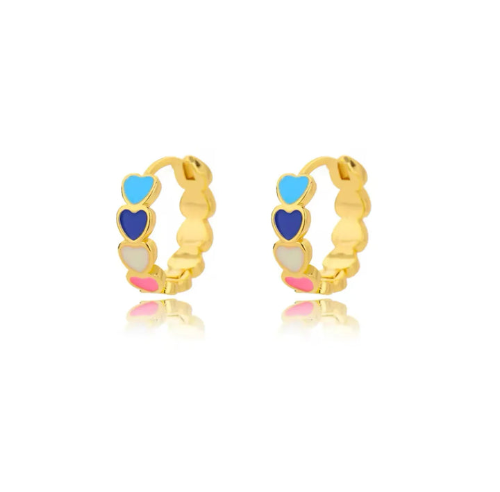 Colorful Hearts Oorringen -  | SIERADENBABE