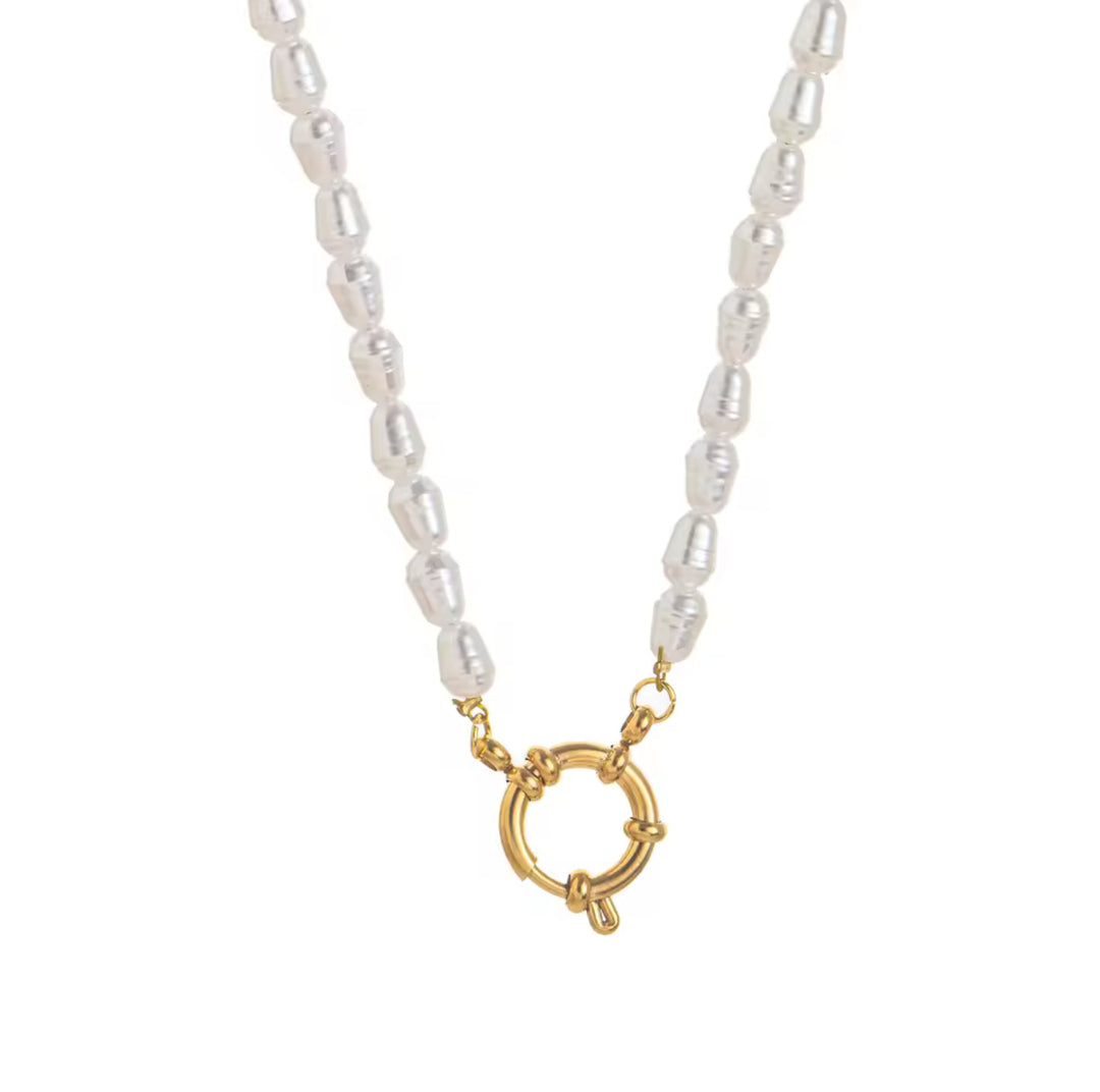 Golden Pearl Glow Ketting - SIERADENBABE  