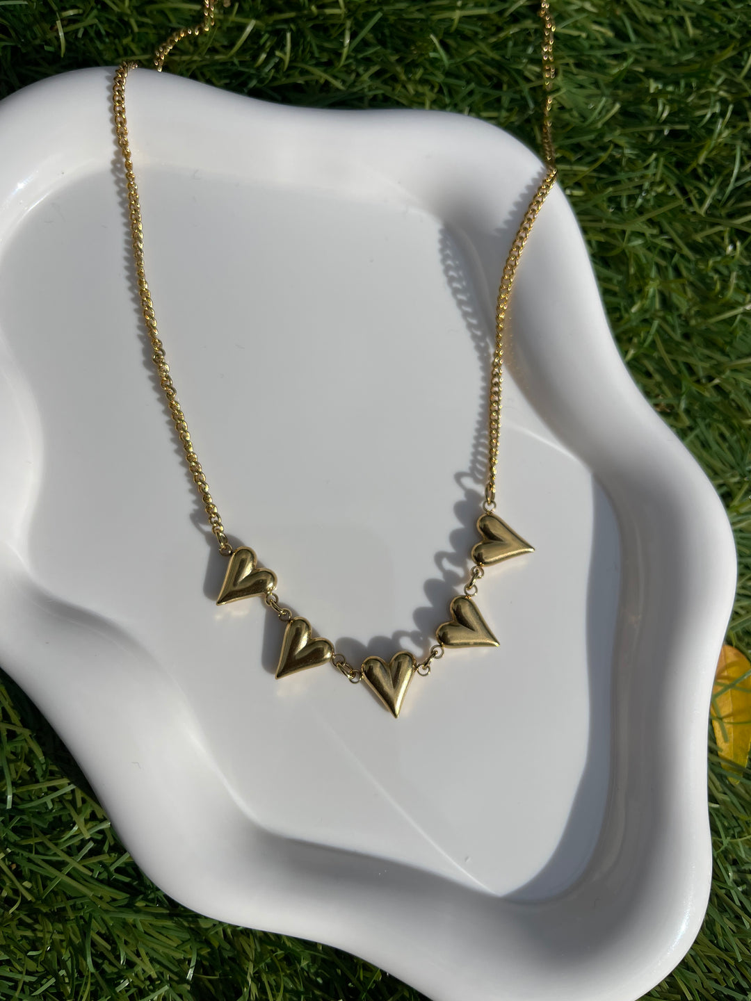 Double heart ketting
