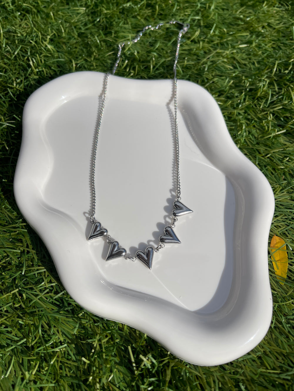 Double heart ketting