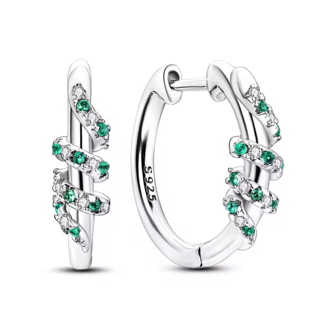 Zilver daisy oorbellen