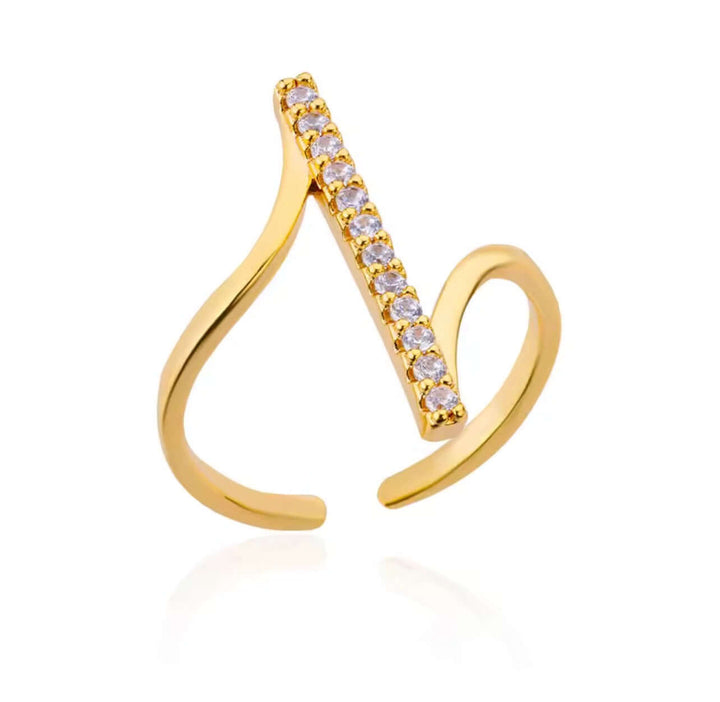 Dazzle Duo Ring – roestvrijstalen , waterbestendig en hypoallergeen