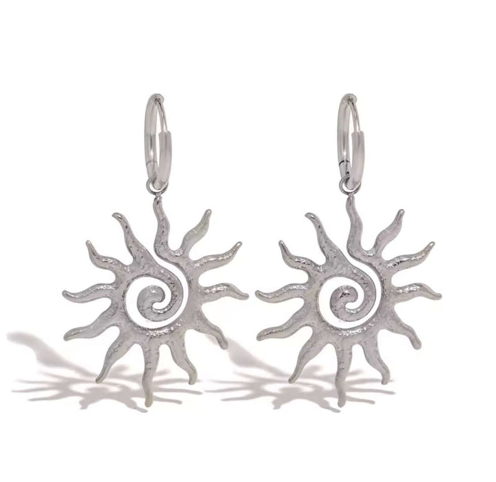 Oorbellen Sun – roestvrijstalen , waterbestendig en hypoallergeen