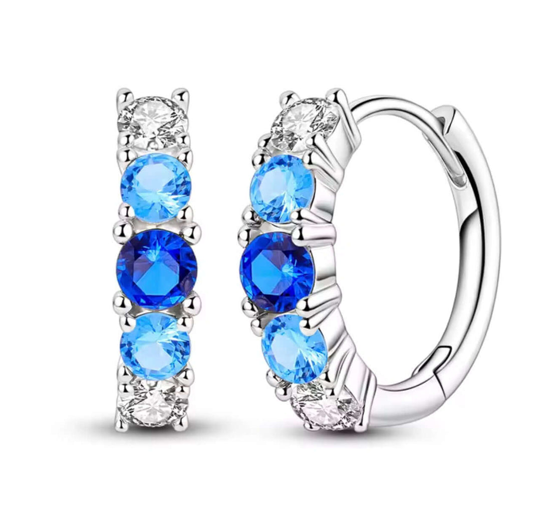 Zilver spark oorbellen – roestvrijstalen , waterbestendig en hypoallergeen